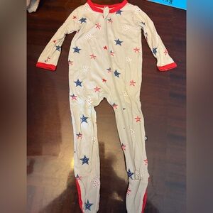 Kyte Baby Patriotic Stars Footie 6-12
